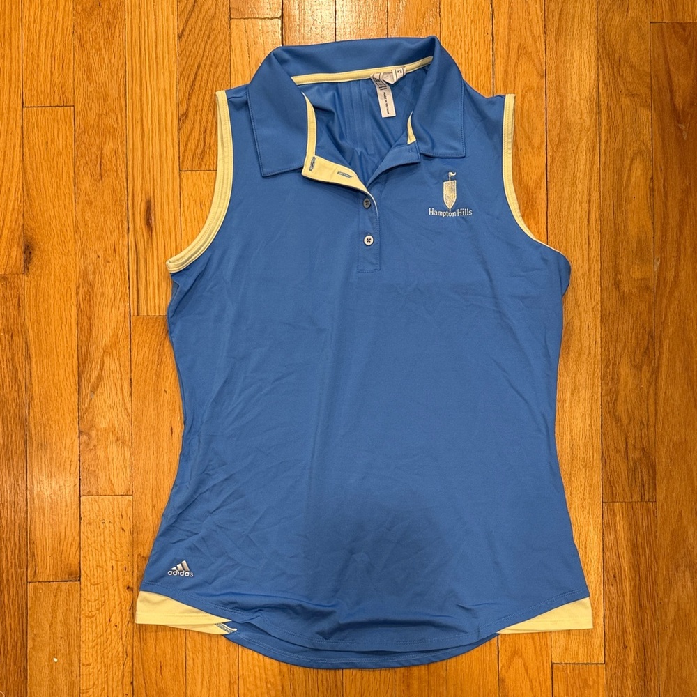 Adidas Hampton Hills Women's Blue and Yellow Tank Top Size M
